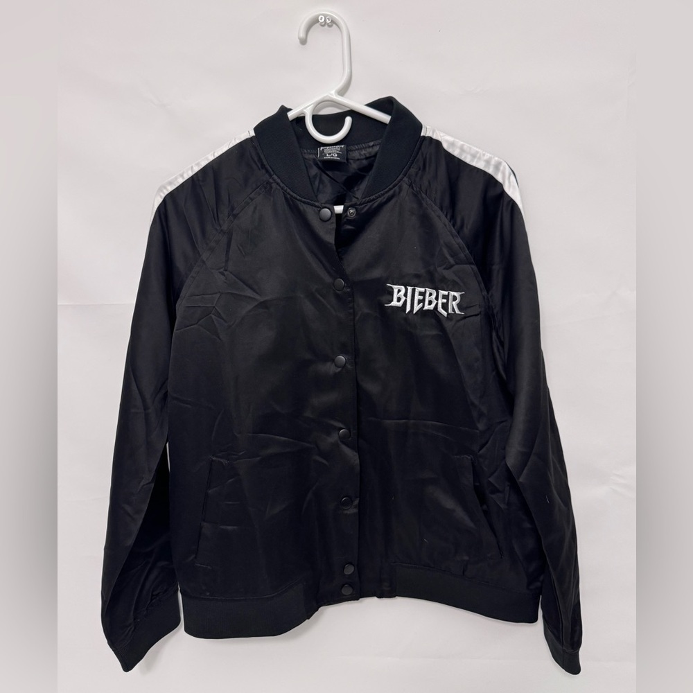 H&M Purpose Tour Black Bomber Jacket